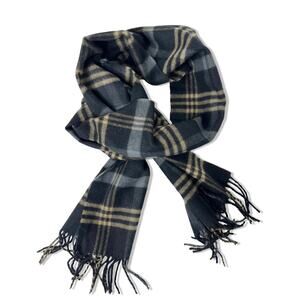 100% Cashmere Plaid Scarf